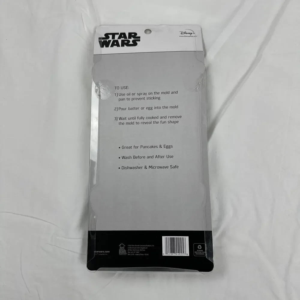 2 Star Wars The Mandalorian Silicone Pancake and Egg Breakfast Molds All Ages